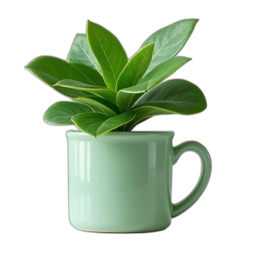 crown, flower, food, staff, 3d render, photorealistic, green, jade transparent PNG cut-out