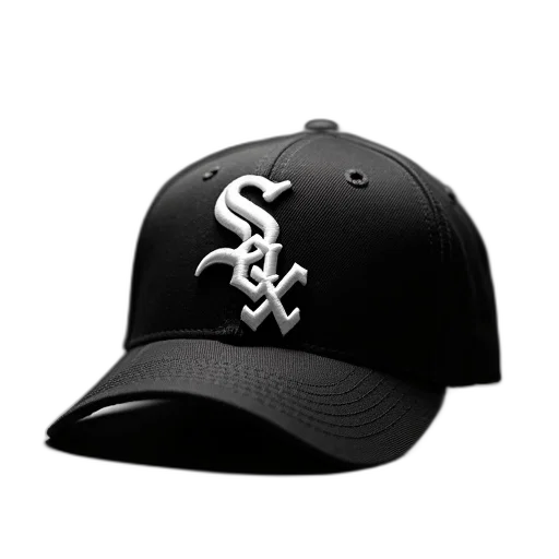 hat, crown, baseball, cap, chicago, white, sox, logo transparent PNG cut-out