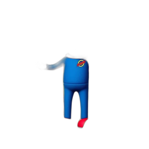 robot, creature, animal, weapon, pixel art, 3d render, concept art, blue transparent PNG cut-out