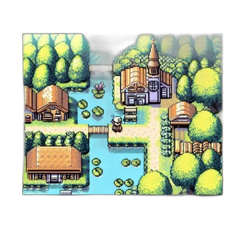 pixel art, concept art, fantasy art, watercolor, forest, fog, city street, rain transparent PNG cut-out