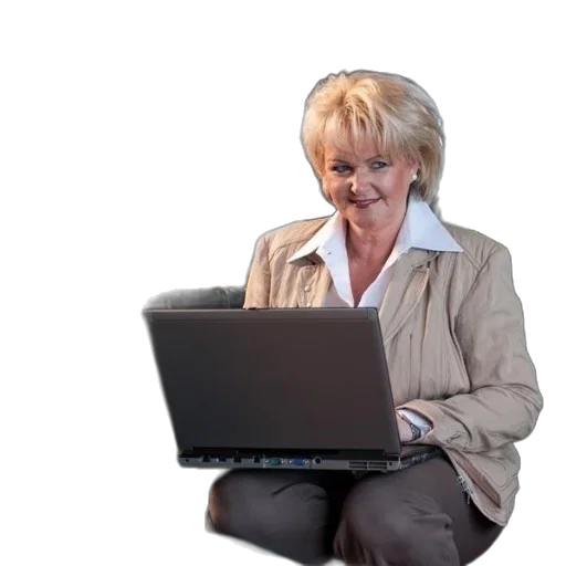 staff, jacket, furniture, woman transparent PNG cut-out