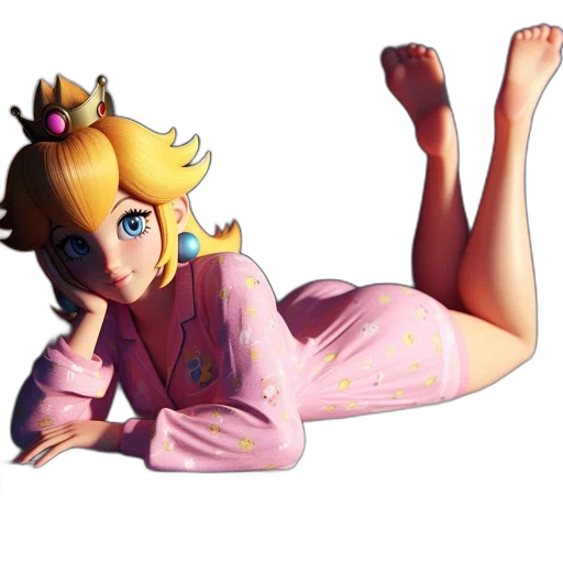 dress, crown, staff, creature, pixel art, concept art, 3d render, vaporwave transparent PNG cut-out