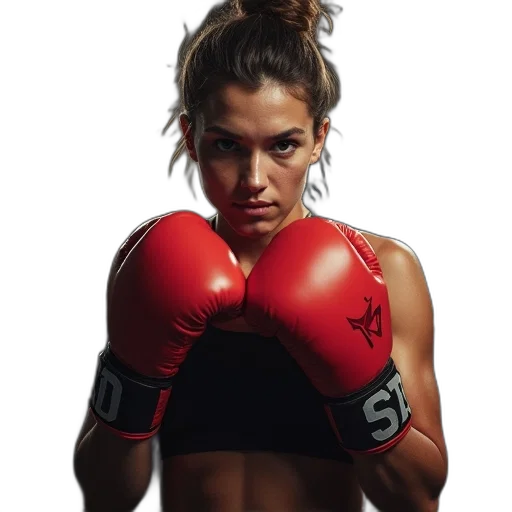 photorealistic, person, boxing, gear transparent PNG cut-out