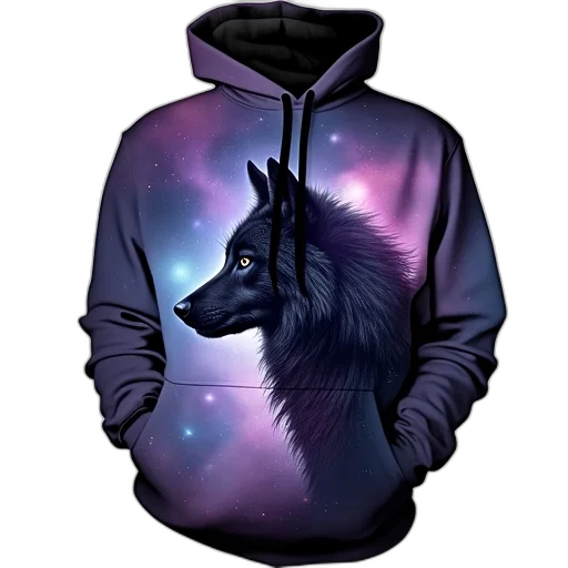 jacket, fantasy art, vaporwave, pixel art, concept art, outer space, dark, hoodie transparent PNG cut-out