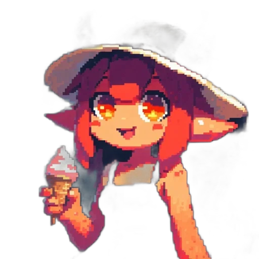 hat, staff, bottle, food, pixel art, watercolor, oil painting, concept art transparent PNG cut-out
