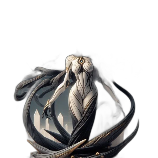 hair, dragon, dress, staff, fantasy art, concept art, anime, photorealistic transparent PNG cut-out