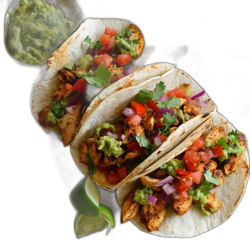 food, rustic, wooden, board, displays, vibrant, spread, mexican-style transparent PNG cut-out
