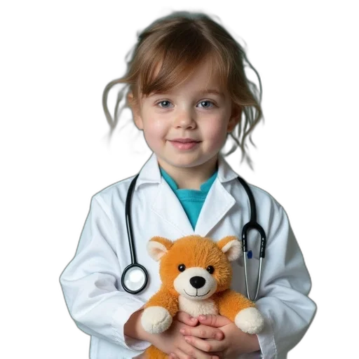 staff, child, wearing, doctor transparent PNG cut-out