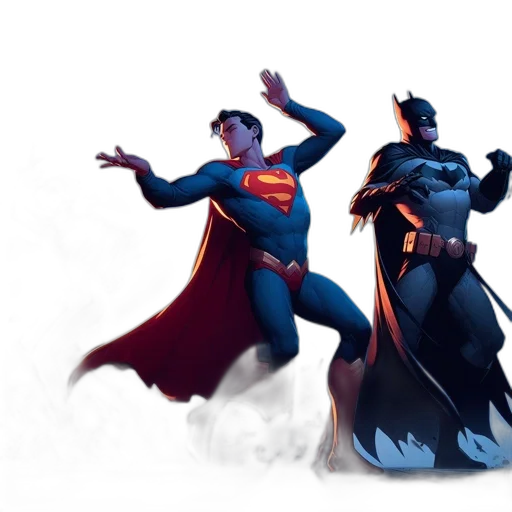 concept art, comic book art, fantasy art, 3d render, outer space, three, iconic, heroes transparent PNG cut-out