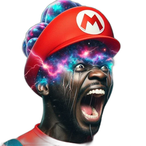 face, hat, mask, creature, concept art, 3d render, photorealistic, pixel art transparent PNG cut-out
