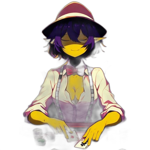 staff, hat, mask, jacket, pixel art, concept art, watercolor, anime transparent PNG cut-out