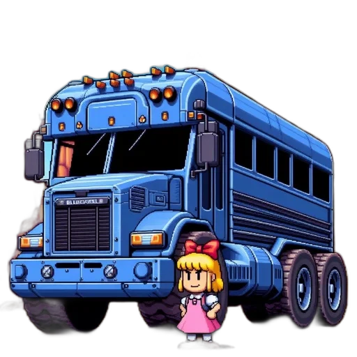 weapon, robot, animal, car, pixel art, concept art, anime, vaporwave transparent PNG cut-out