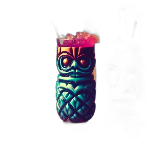 crown, mask, jewelry, bottle, vaporwave, pixel art, concept art, 3d render transparent PNG cut-out