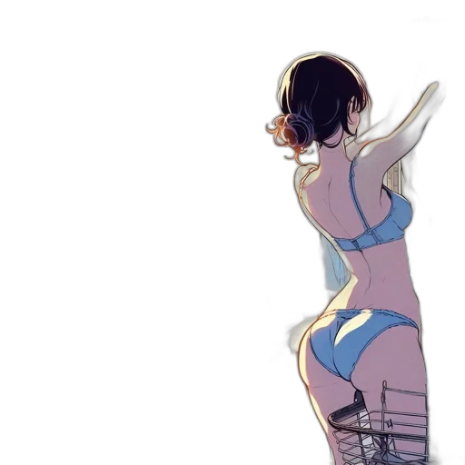 dress, sword, weapon, staff, watercolor, concept art, anime, cyberpunk transparent PNG cut-out