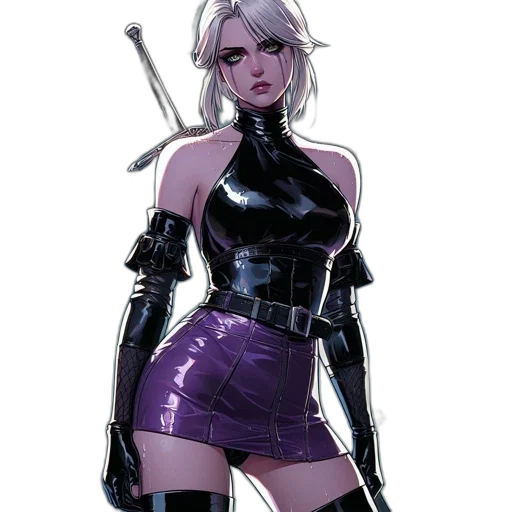 weapon, robot, staff, sword, comic book art, cyberpunk, concept art, fantasy art transparent PNG cut-out