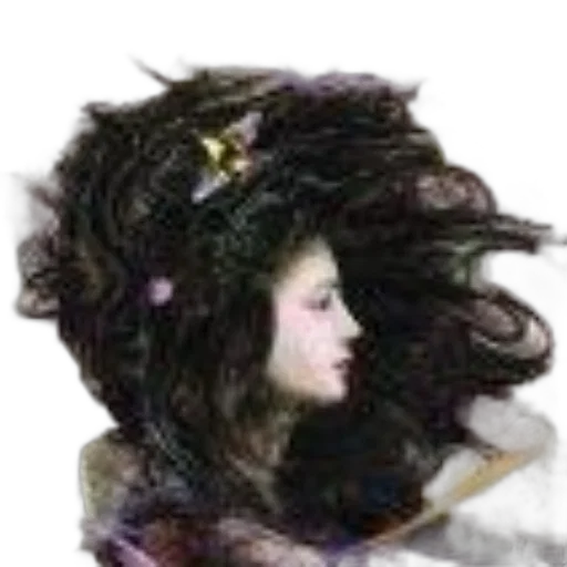 hair, crown, staff, face, fantasy art, photorealistic, concept art, oil painting transparent PNG cut-out