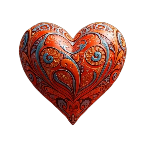 jewelry, 3d render, photorealistic, second, image, close-up, heart-shaped, design transparent PNG cut-out