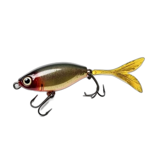 staff, animal, photorealistic, 3d render, close-up, image, fishing, lure transparent PNG cut-out