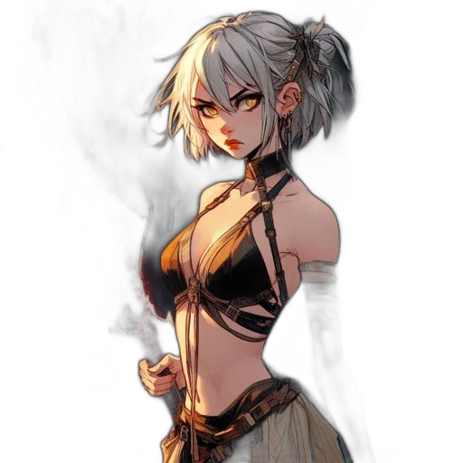 staff, dress, dragon, weapon, fantasy art, concept art, anime, pixel art transparent PNG cut-out
