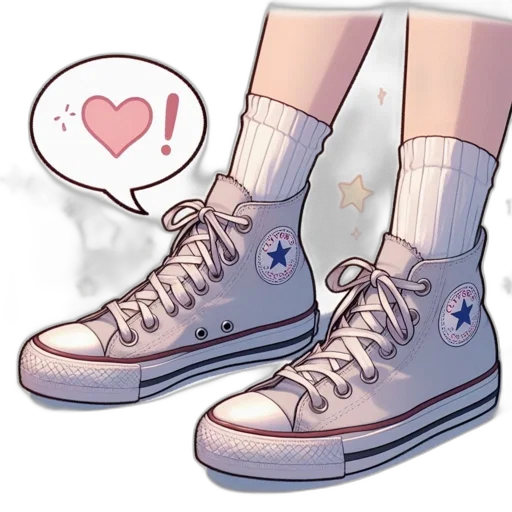 shoes, watercolor, concept art, vaporwave, anime, pastel, monochrome, blue transparent PNG cut-out