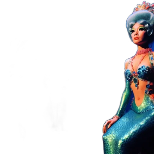 dress, concept art, fantasy art, 3d render, comic book art, outer space, underwater, realm transparent PNG cut-out