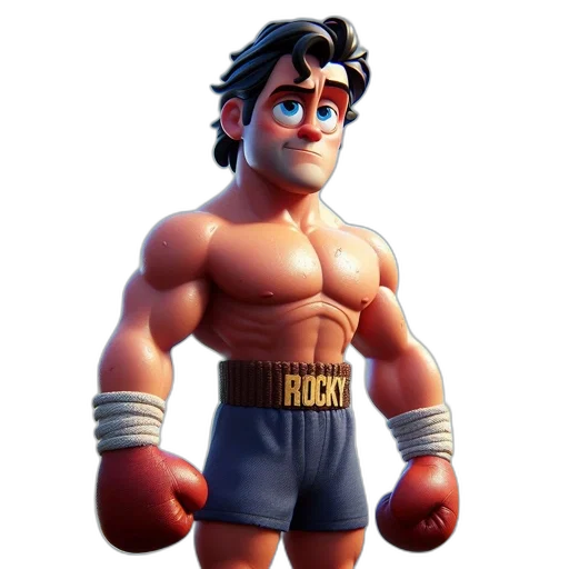 jacket, weapon, 3d render, concept art, cartoon, pixel art, animated, rocky transparent PNG cut-out