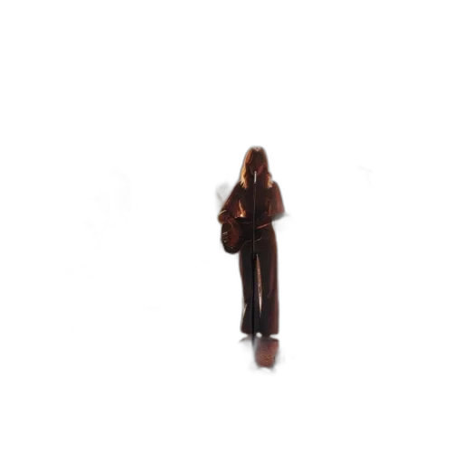 staff, jacket, robot, hair, 3d render, concept art, fog, five transparent PNG cut-out