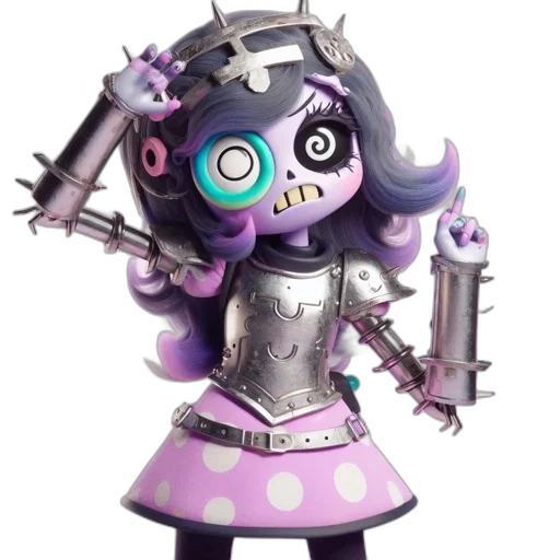 robot, staff, weapon, concept art, 3d render, vaporwave, cyberpunk, armored transparent PNG cut-out