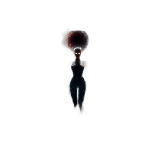 hair, dress, creature, crown, concept art, pixel art, 3d render, comic book art transparent PNG cut-out