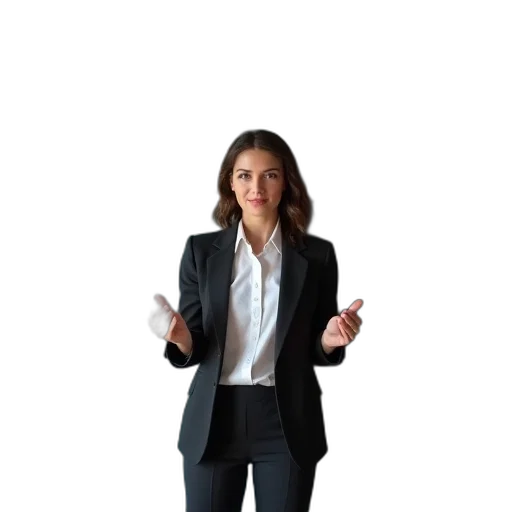 jacket, staff, dress, face transparent PNG cut-out