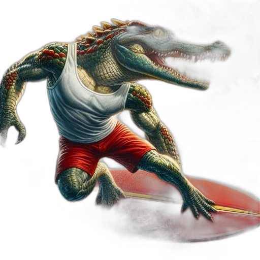 dragon, creature, concept art, fantasy art, 3d render, photorealistic, anthropomorphic, alligator transparent PNG cut-out
