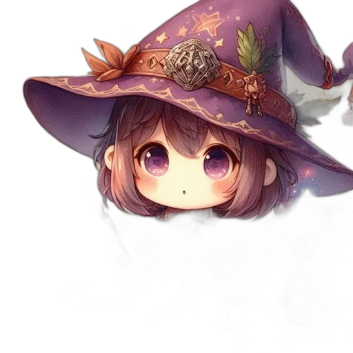 hat, mask, creature, face, fantasy art, anime, pixel art, concept art transparent PNG cut-out