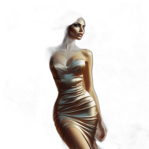 dress, jewelry, crown, concept art, fantasy art, 3d render, photorealistic, golden transparent PNG cut-out