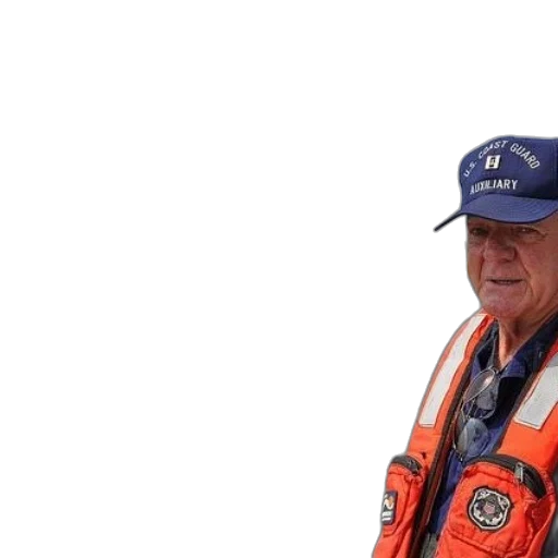 staff, jacket, hat, face, man, coast, guard, auxiliary transparent PNG cut-out