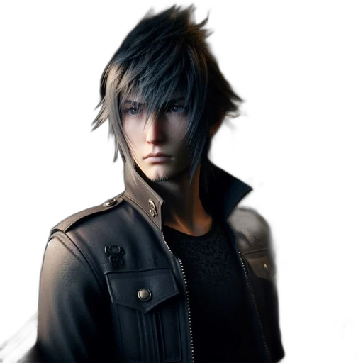 jacket, face, concept art, photorealistic, 3d render, fantasy art, dark, individual transparent PNG cut-out