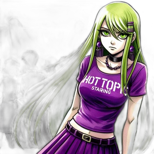 staff, comic book art, anime, cartoon transparent PNG cut-out