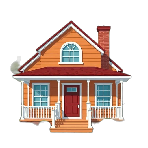 building, furniture, 3d render, concept art, photorealistic, pixel art, open, house transparent PNG cut-out