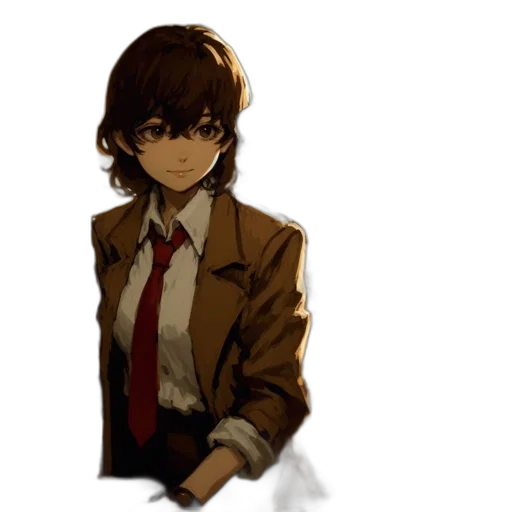 jacket, staff, face, creature, concept art, pixel art, anime, comic book art transparent PNG cut-out