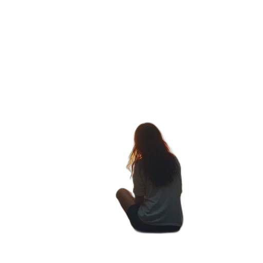hair, dress, staff, face transparent PNG cut-out