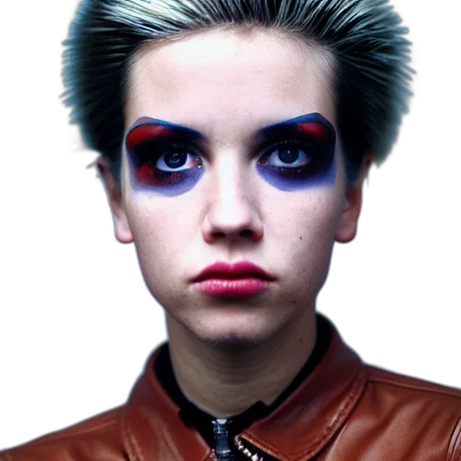 jacket, face, hair, creature transparent PNG cut-out