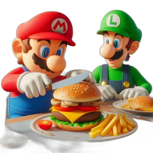 food, animal, weapon, 3d render, concept art, photorealistic, pixel art, two transparent PNG cut-out