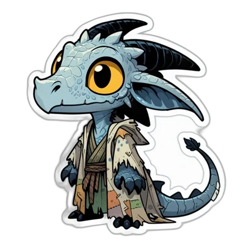 dragon, staff, creature, fantasy art, concept art, pixel art, comic book art, animated transparent PNG cut-out