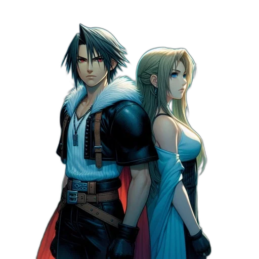 concept art, comic book art, fantasy art, pixel art, blue, two, animated, characters transparent PNG cut-out