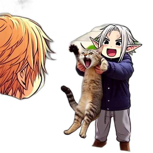 anime, concept art, fire, image, combines, photo, individual, orange transparent PNG cut-out