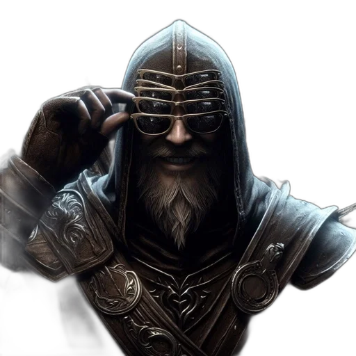 mask, face, staff, sword, fantasy art, concept art, photorealistic, 3d render transparent PNG cut-out