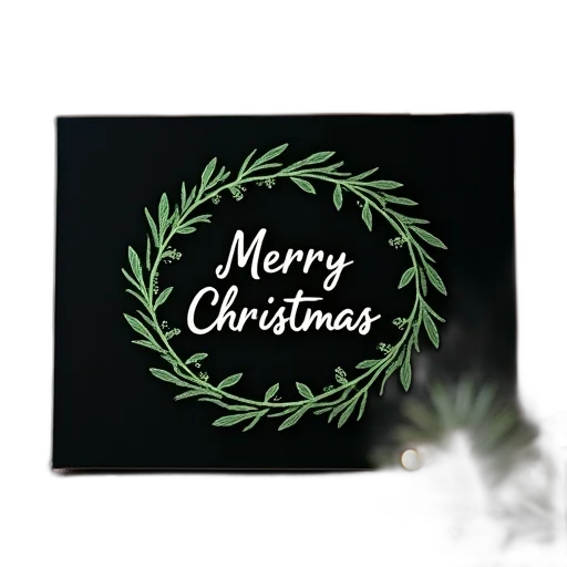 photo, christmas, card, black transparent PNG cut-out