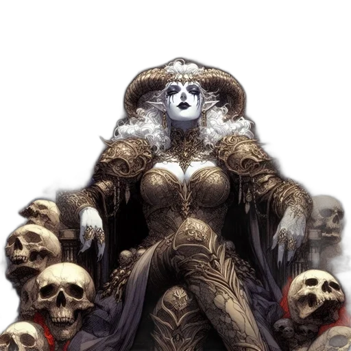 crown, mask, jewelry, comic book art, concept art, fantasy art, pixel art, dark transparent PNG cut-out