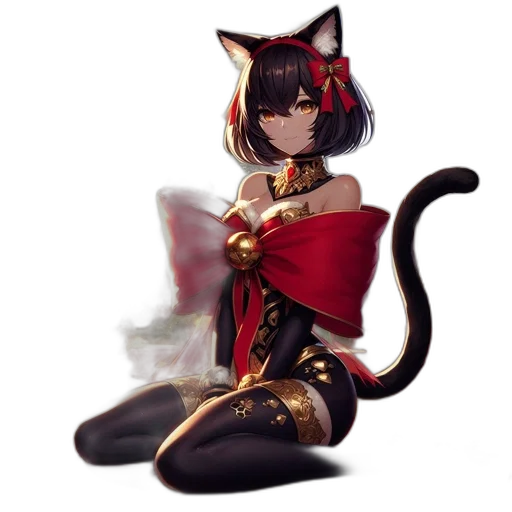 staff, fantasy art, pixel art, concept art, anime, red, dark, anthropomorphic transparent PNG cut-out