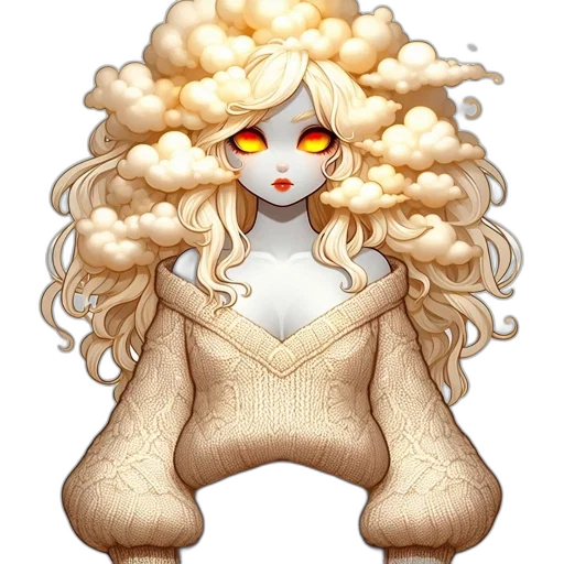 hair, mask, creature, dress, pixel art, fantasy art, concept art, anime transparent PNG cut-out