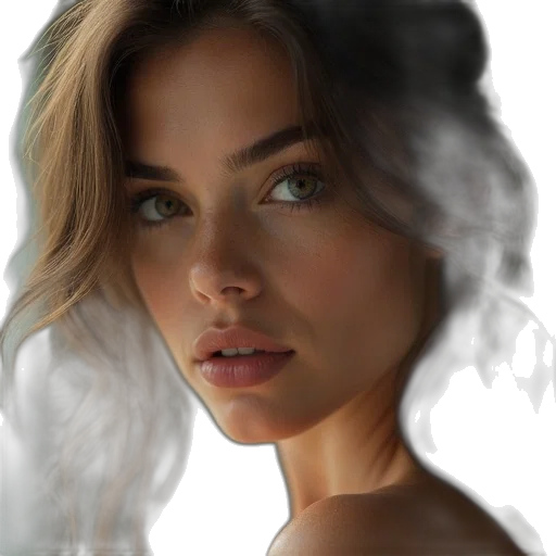 face, jewelry, crown, hair transparent PNG cut-out